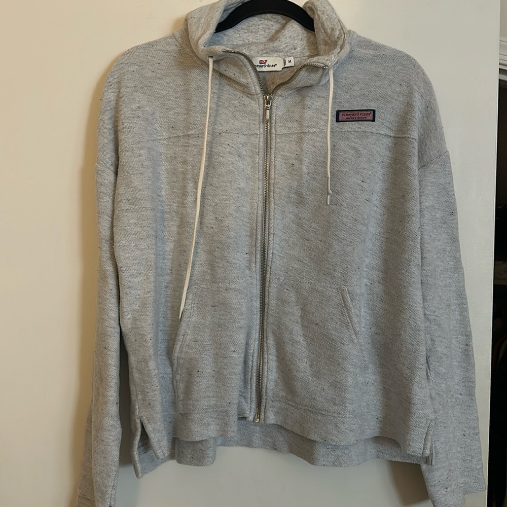Vineyard Vines gray zip up sweatshirt